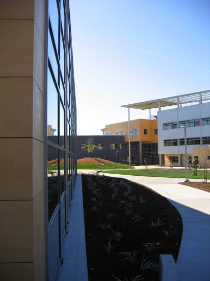 Looking towards Engineering IV accross the plaza